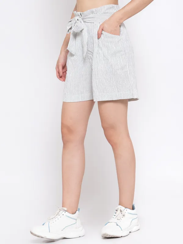White_Pure_Cotton_Short_For_Women