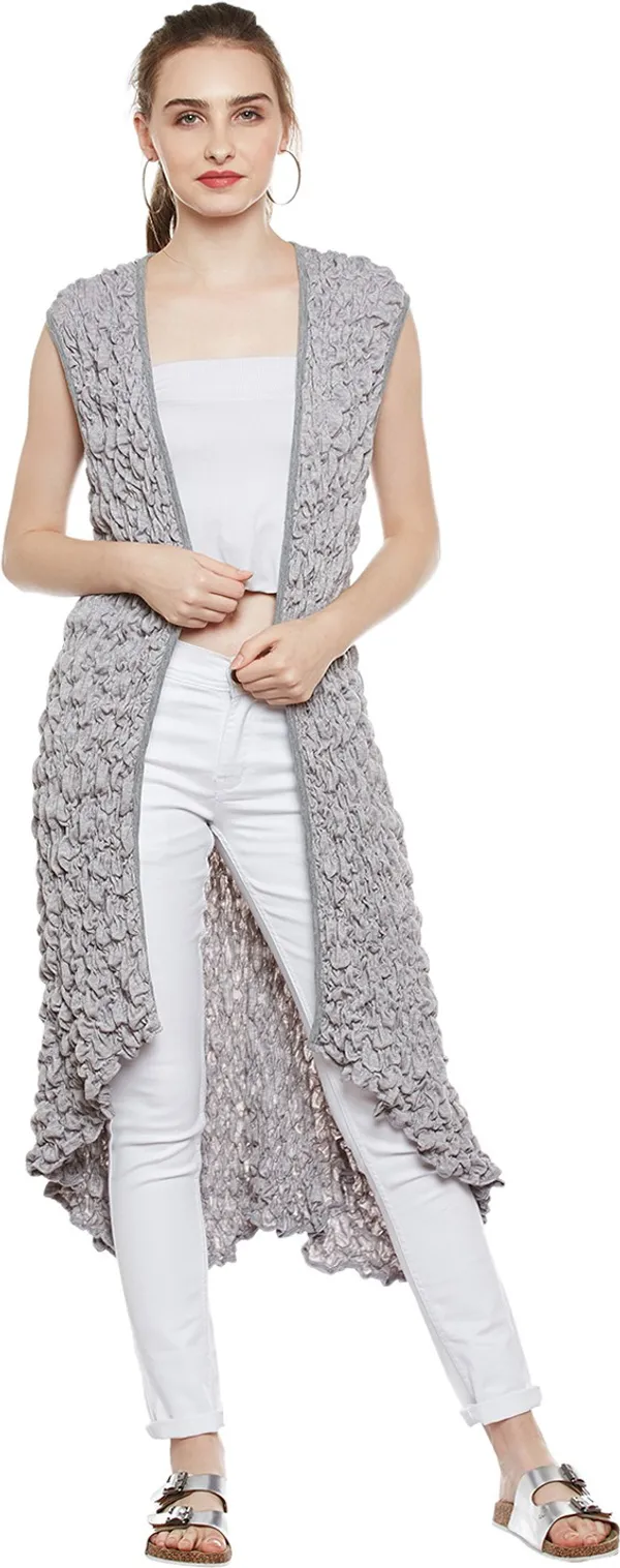 Zastraa_Grey_Textured_High_Low_Shrug