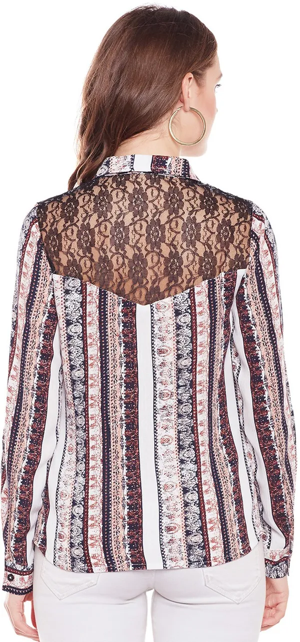 Brown_Cotton_Blend_Shirt_For_Women