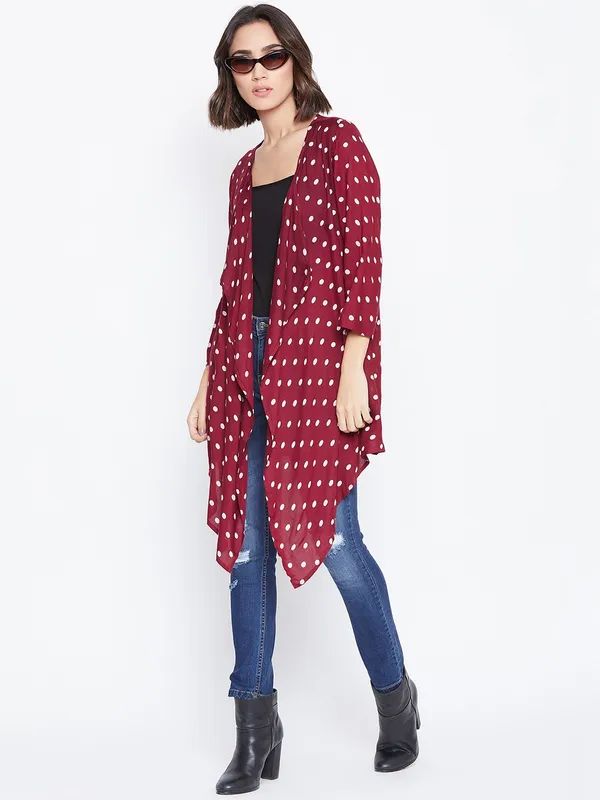 Maroon_Viscose_Shrug_For_Women