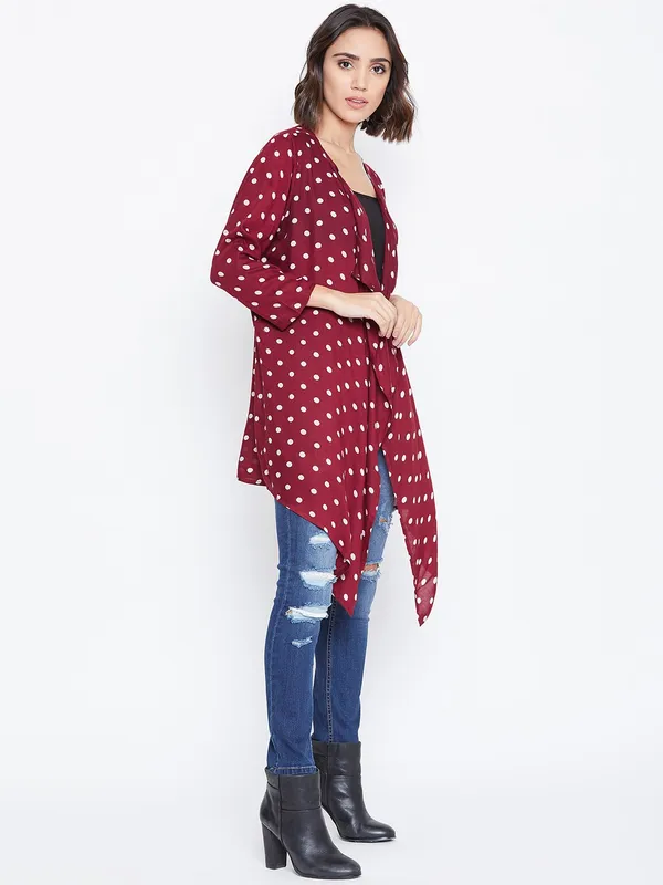 Maroon_Viscose_Shrug_For_Women