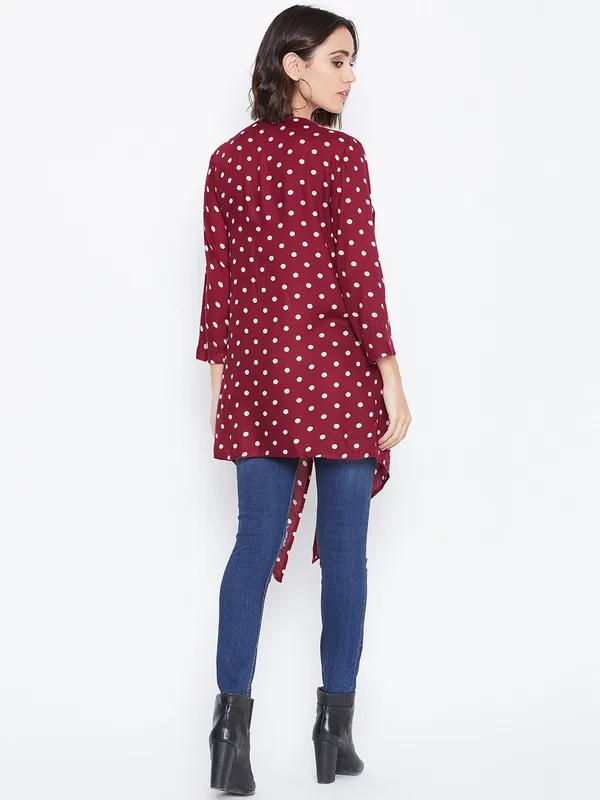 Maroon_Viscose_Shrug_For_Women