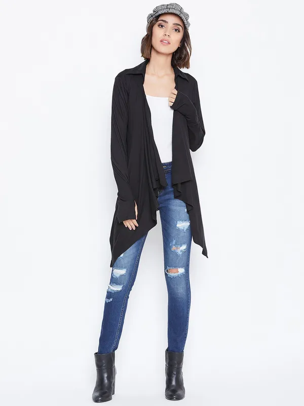 Black_Viscose_Shrug_For_Women