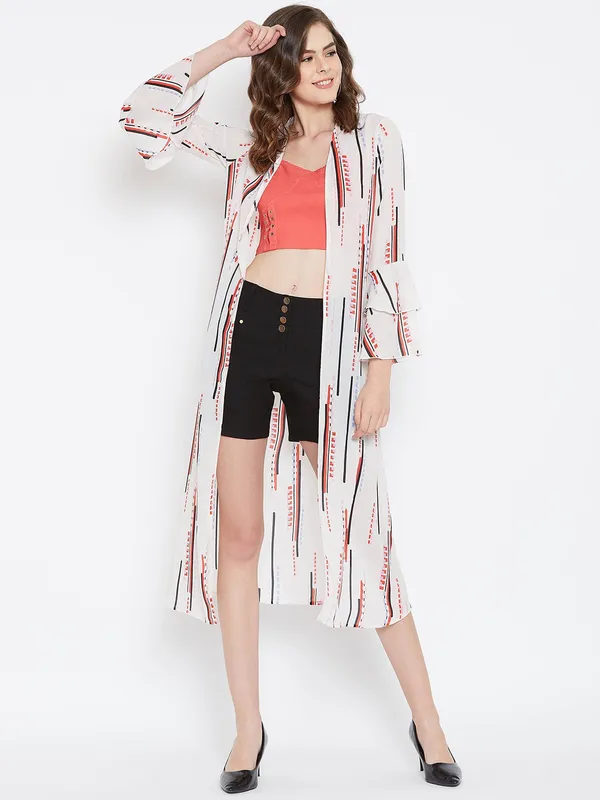 White_Polyester_Shrug_For_Women