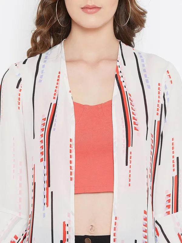 White_Polyester_Shrug_For_Women