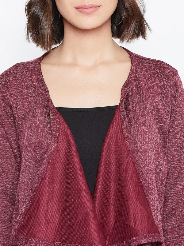 Maroon_Polyester_Shrug_For_Women
