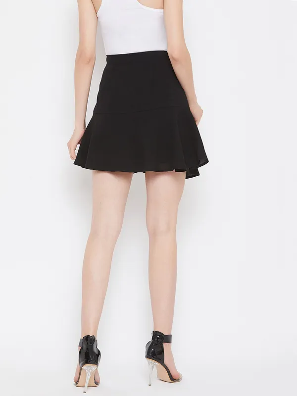 Black_Polyester_Skirt_For_Women