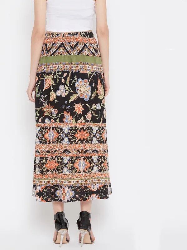 Multicolor_Viscose_Rayon_Skirt_For_Women