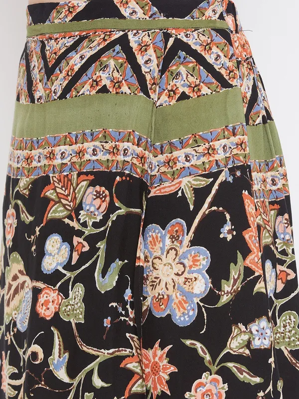Multicolor_Viscose_Rayon_Skirt_For_Women