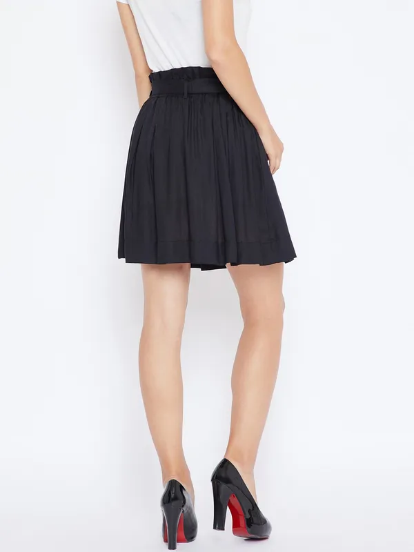Black_Viscose_Rayon_Skirt_For_Women