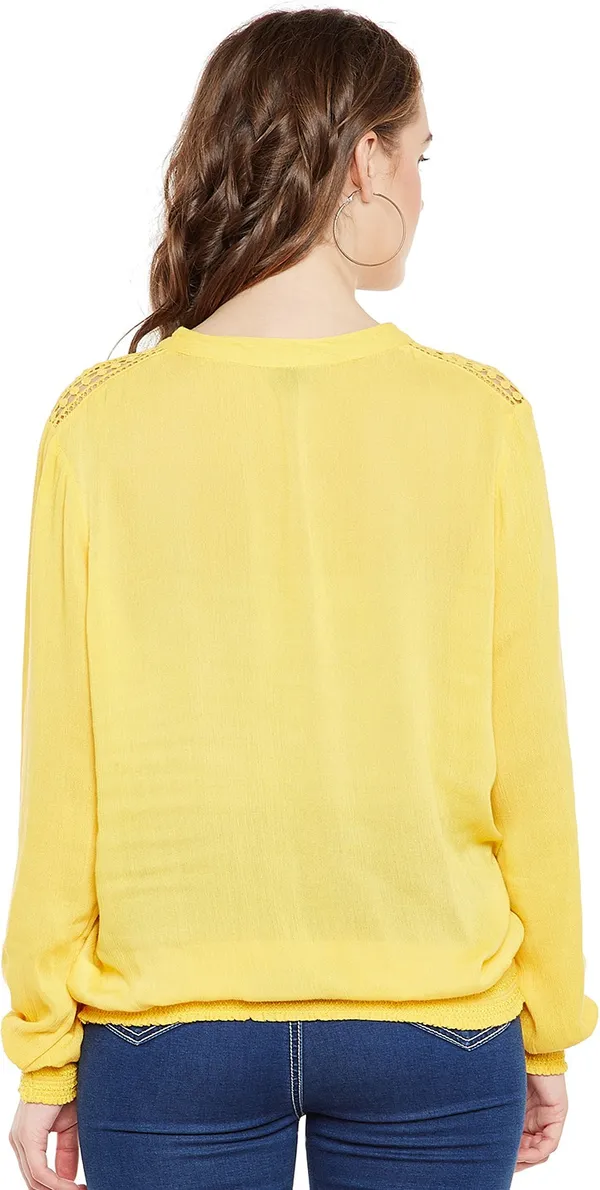 Yellow_Viscose_Rayon_Top_For_Women