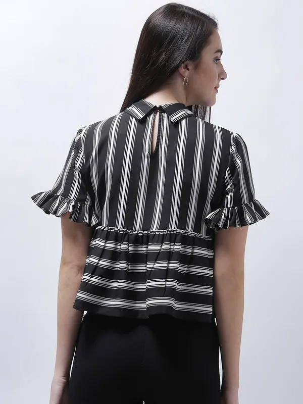 Black_Polyester_Top_For_Women