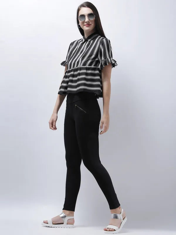 Black_Polyester_Top_For_Women