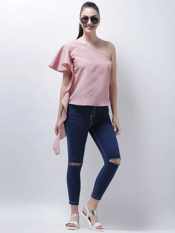 White_Polyester_Top_For_Women
