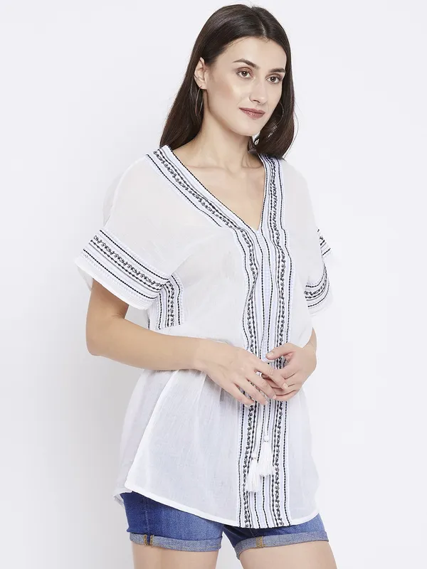White_Pure_Cotton_Top_For_Women