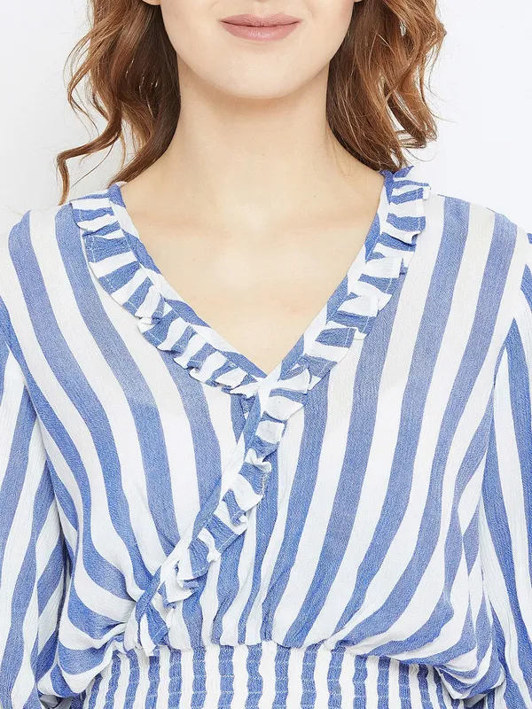 Blue_Polyester_Top_For_Women