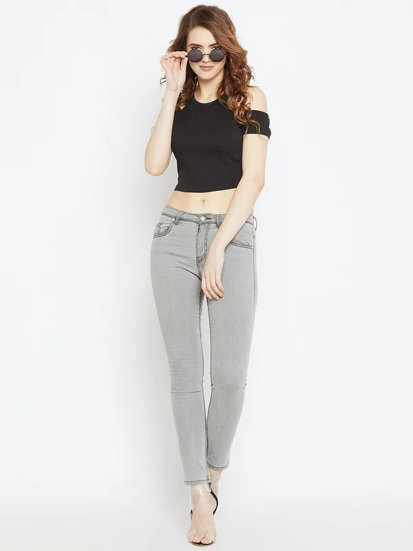 Black_Polyester_Top_For_Women