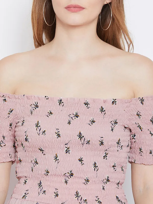 Pink_Polyester_Top_For_Women