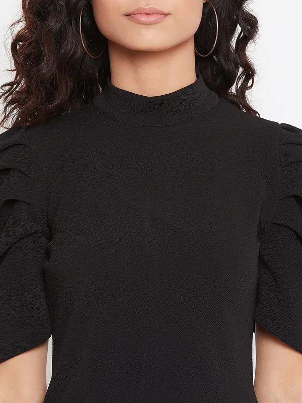 Grey_Polyester_Top_For_Women
