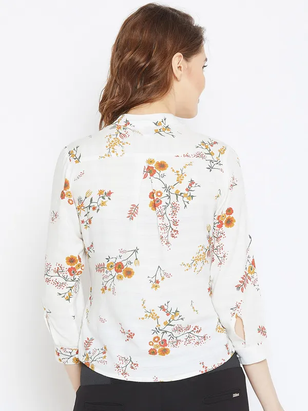 White_Viscose_Rayon_Top_For_Women