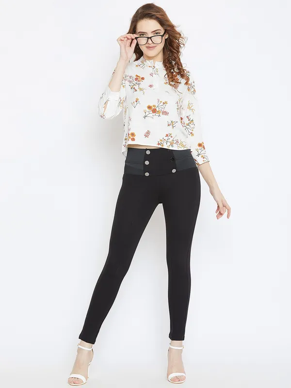 White_Viscose_Rayon_Top_For_Women