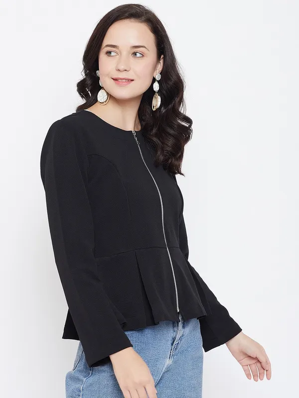 Black_Polyester_Top_For_Women