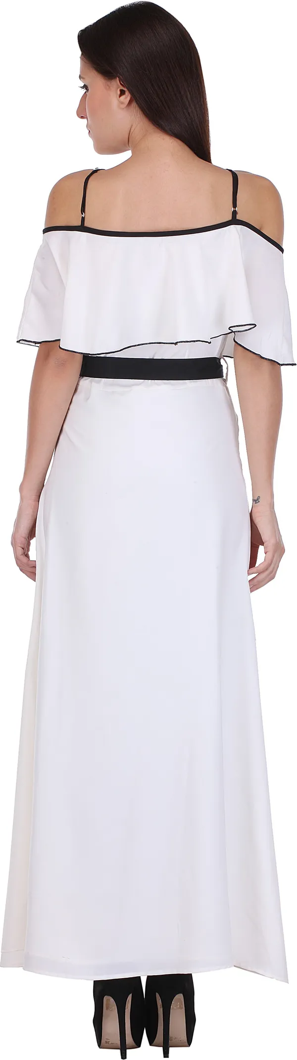 White_Crepe_Dress_For_Women