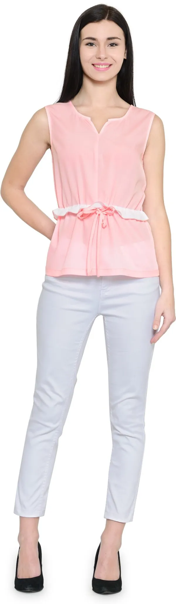 Pink_Crepe_Top_For_Women