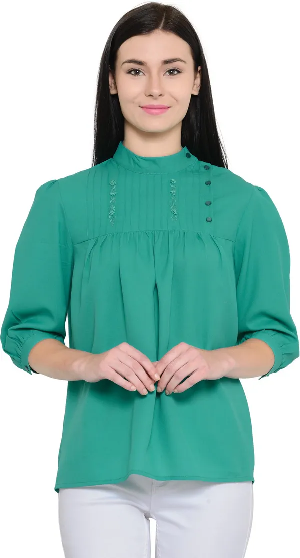 Green_Lyocell_Top_For_Women