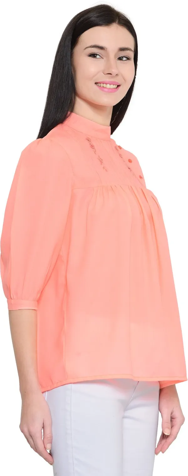 Pink_Crepe_Top_For_Women