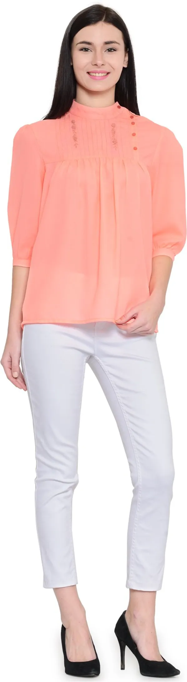 Pink_Crepe_Top_For_Women