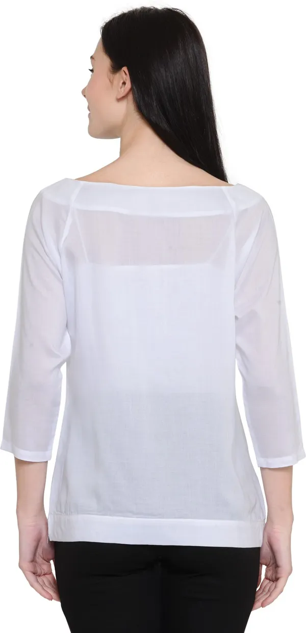 White_Lyocell_Top_For_Women