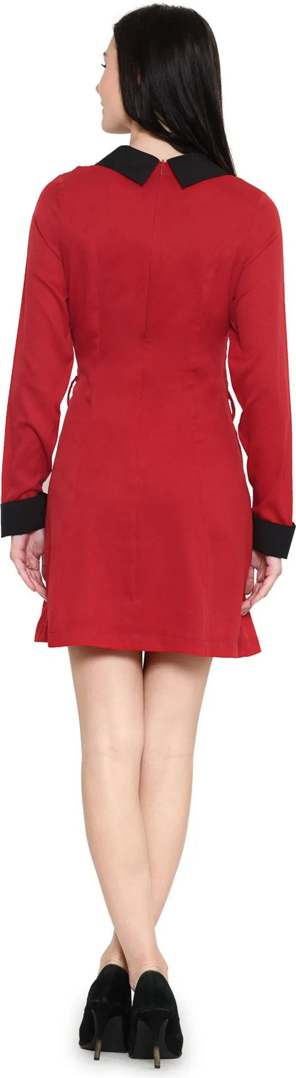 Red_Crepe_Dress_For_Women