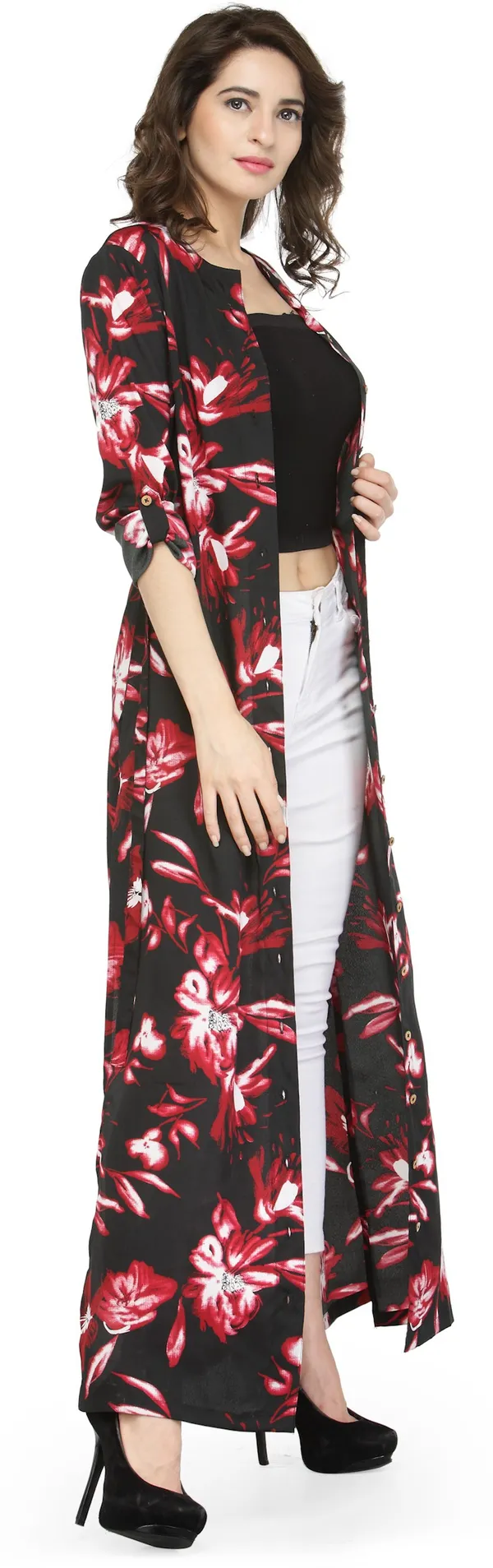 Red_Polyester_Shrug_For_Women