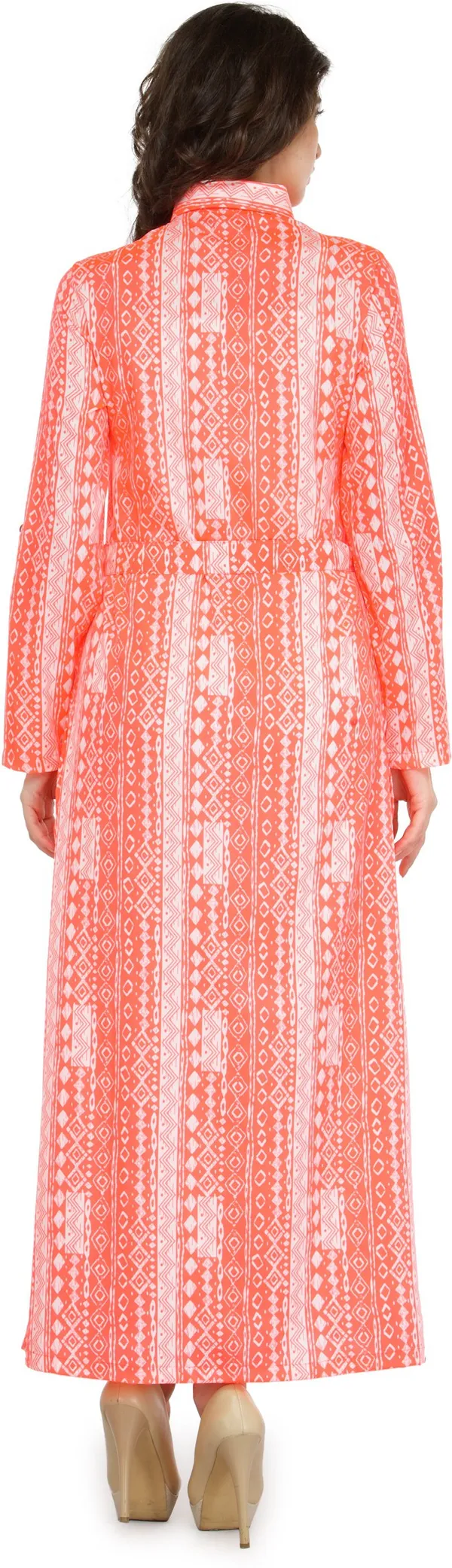 Orange_Polyester_Shrug_For_Women
