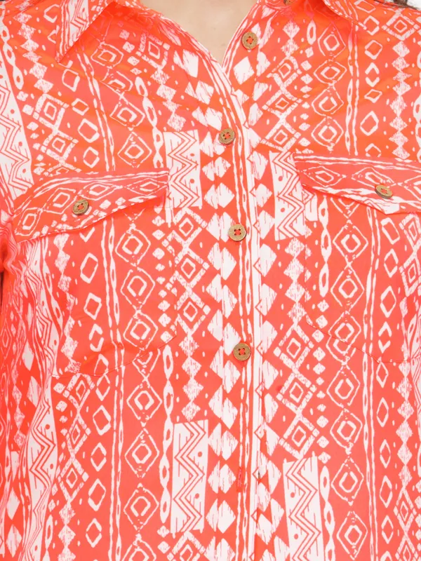 Orange_Polyester_Shrug_For_Women