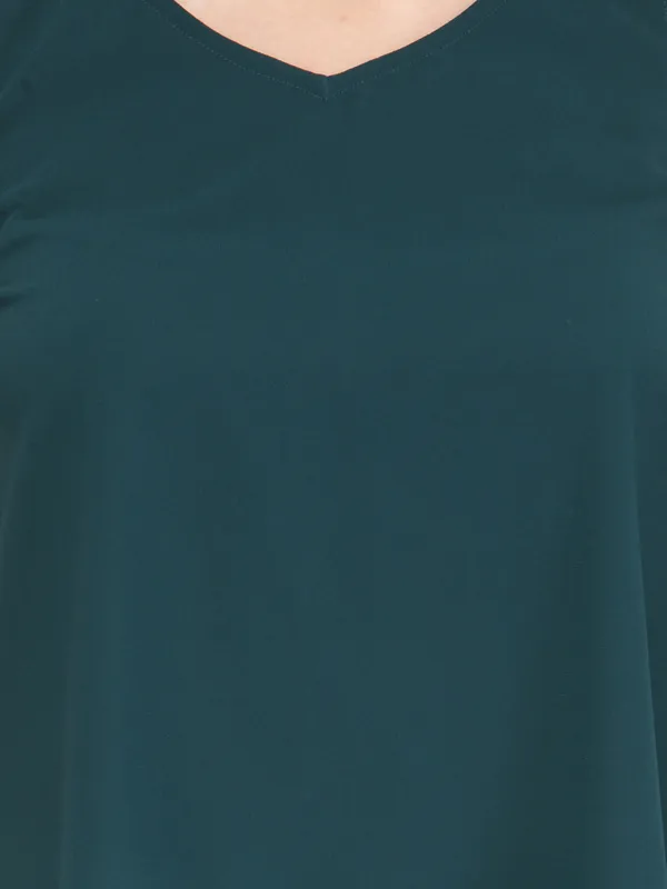 Green_Polyester_Top_For_Women