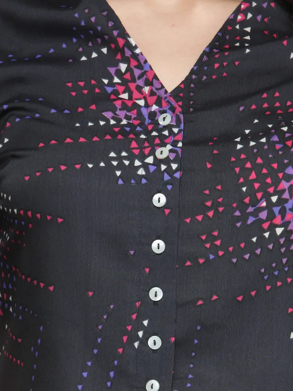 Grey_Polyester_Top_For_Women