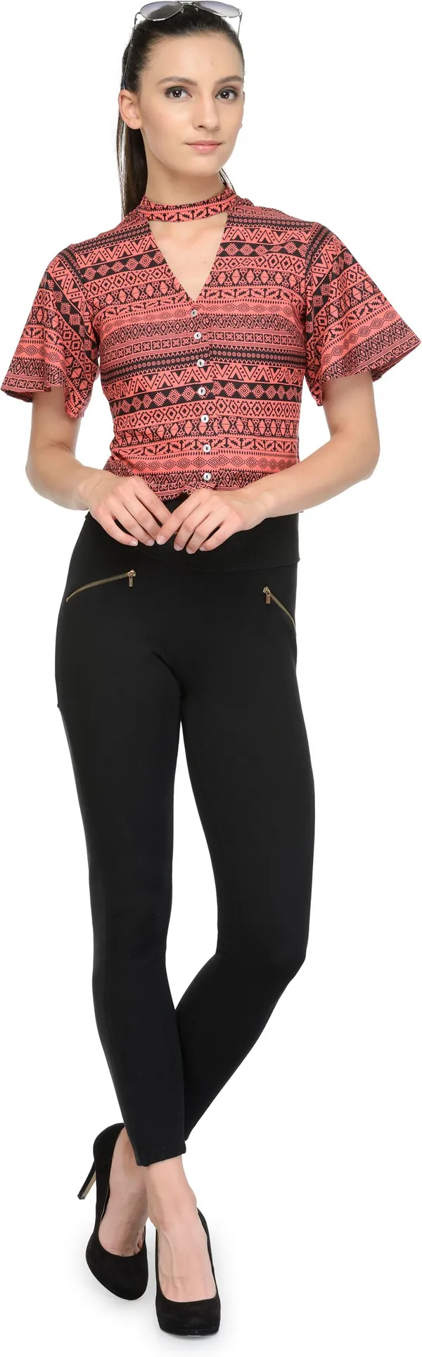 Maroon_Polyester_Top_For_Women