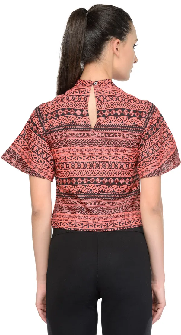 Maroon_Polyester_Top_For_Women