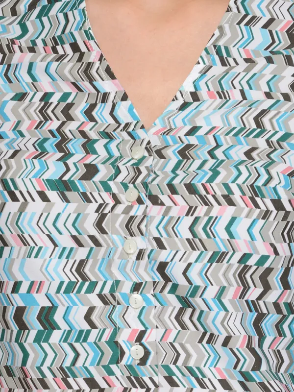 White_Polyester_Top_For_Women