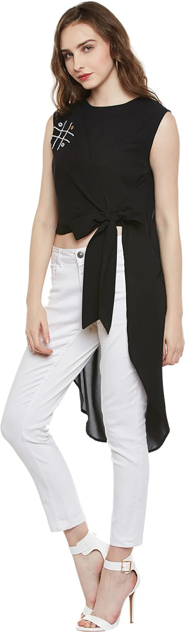 Black_Polycotton_Tunic_For_Women