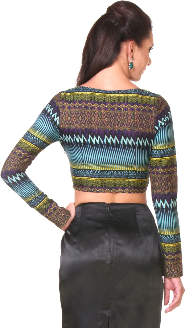 Multicolor_Crepe_Top_For_Women