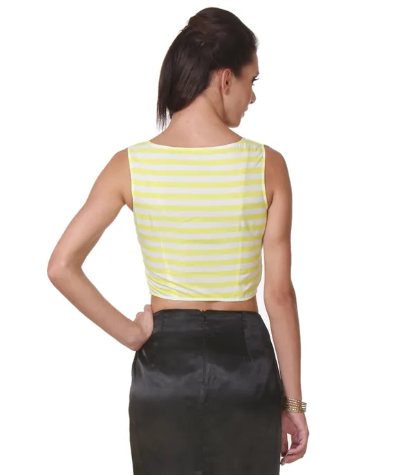 Yellow_Crepe_Top_For_Women