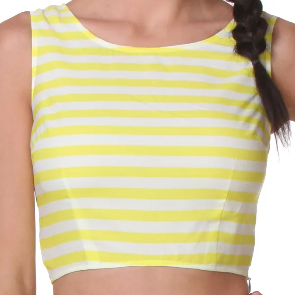 Yellow_Crepe_Top_For_Women