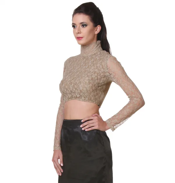 Yellow_Cotton_Blend_Top_For_Women