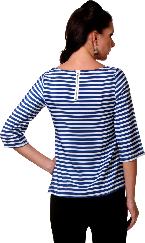 Blue_Crepe_Top_For_Women