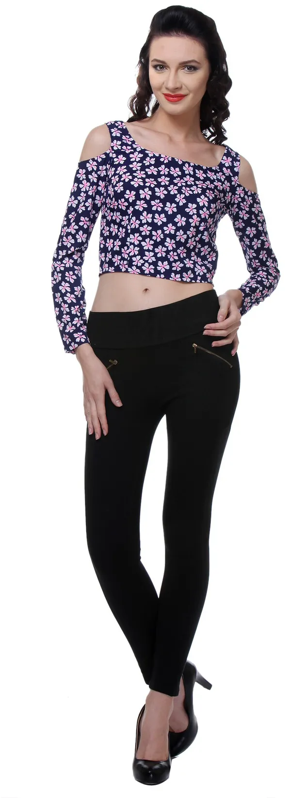 Blue_Crepe_Top_For_Women