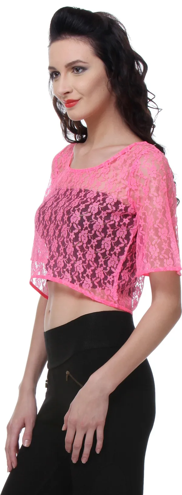 Pink_Chiffon_Top_For_Women