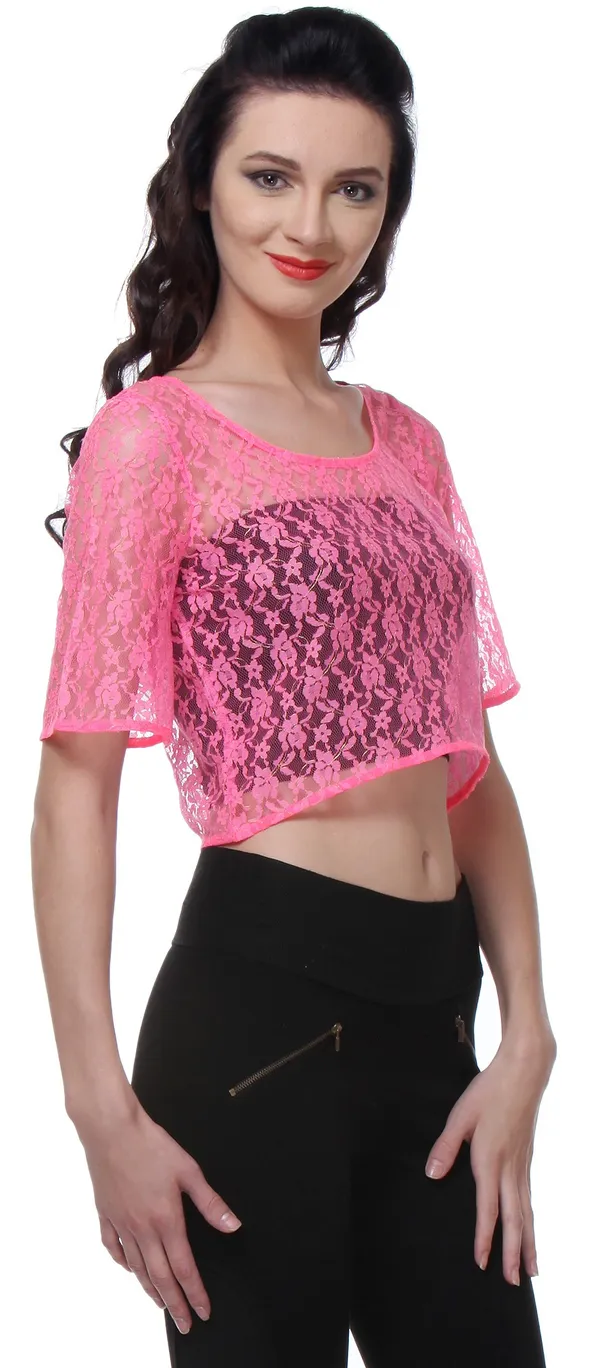Pink_Chiffon_Top_For_Women